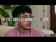  - GILF stepmom with huge boobs fucks her two young stepsons