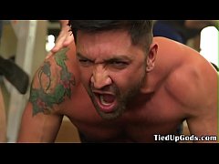  - BDSM fitness sub blindfolded for cocksucking