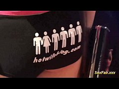  - Blonde gets dildo in live show