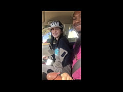  - Lesbian Gives Friend Handjob In Car