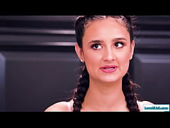  - Sexy milfs toying a latina teens pussy