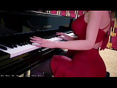 - Being A DIK #53 - Beeautiful Busty Rich Girl Plays Piano For Me While She Is In A Hot Sexy Red Dress