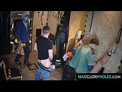  - Busty MILF GangBanged in Glory Hole