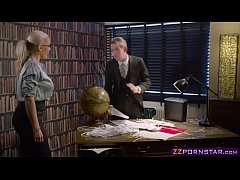  - Big dicked boss fucks his busty secretary in the office