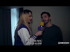  - BUMS BESUCH - German blonde pornstar Celina Davis surprise fucks her fanboy