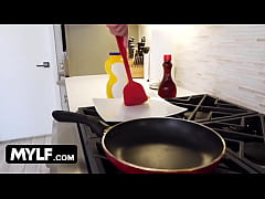  - Phoenix Marie squeezed down on the studs cock to get him at attention and threatened to rip his cock off