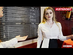  - LETSDOEIT - (Bunny Colby, Lacy Lennon, Tommy Gunn) - Big Ass Redhead And Busty Blonde Babes Hardcore Threesome Fuck With Horny Manager