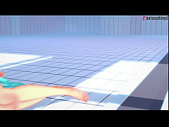  - Hatsune Miku bikini footjob and blowjob | 1 | Vocaloid | Full & POV on Sheer & PTRN: Fantasyking3