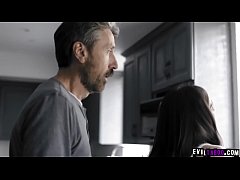  - Whaaaam! Now we're talking serious spanking! Cruel stepdad disciplines his slutty daughter Emily Willis!