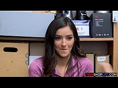  - Young shoplifter teen gets busted by a hung mall cop