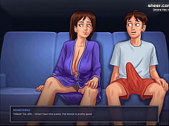  - Petite milf receiving a sexy massage and giving us a handjob l My sexiest gameplay moments l Summertime Saga l Part #5