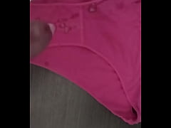  - corrida en bragas de mi mujer 18 cum in pants of my wife