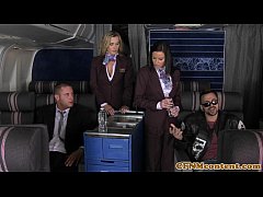  - CFNM Tanya Tate joins the mile high club