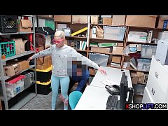  - Black skinny teen punished for stealing and got fucked