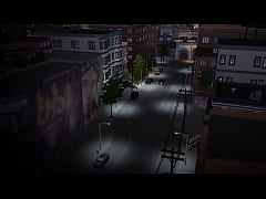  - Ebony Barmaid Entertaining Two Cops At The Back Alley (Promo) | The Sims/ 3D Hentai