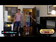  - Cute Athletic StepBrothers Decide To Try New Stuff And Have Some Anal Fun In Their Hotel Room