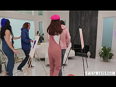  - Art Imitates Life: Scoolgirls and Their Stepbrothers in a Nude Modeling Fuck Fest