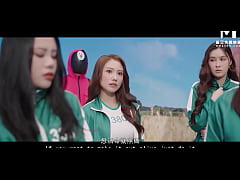  - ModelMedia Asia - Pussy Game 2 EP1 - Black man with huge 26cm cock fuck the competitor's pussy like crazy!