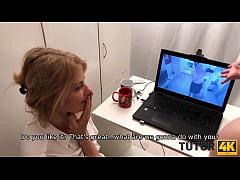  - TUTOR4K. Inventive guy manages to seduce tutor during literature lesson