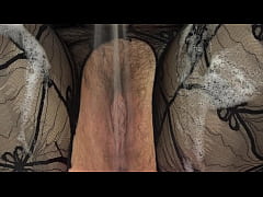  - Unusual masturbation with a powerful shower jet in the bathroom. Hairy pussy and wet foot fetish.