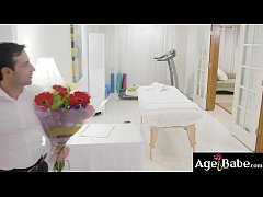  - Watch an intense fuck massage with this hot mature masseuse Sally D Angelo and her handsome client Jake Adams.