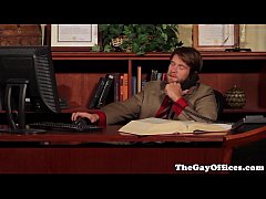  - Gay officesex hunk assfucked by his boss