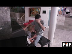  - Horny Stepson Gets Mom To Fuck Him During His Piano Practice