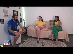  - Fode Cast - A copa do mundo é nossa e a deliciosa estreiante no pornô chegou levando porra na buceta Ale Mancini