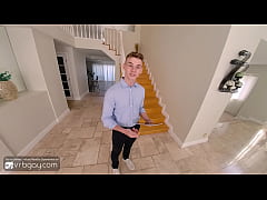  - VRB Gay Bareback hotel adventure with hot twink gay Jack Waters VR Porn