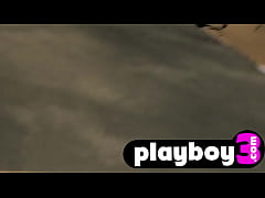  - Sweet Asian babe Lenee Lee posed in hot lingerie and showed her big ass