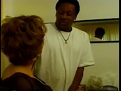  - Trans rips blonde pussy with her dick while muscled man fucks him in the ass