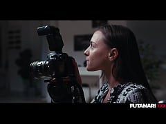  - Cute Blonde Gets Facefucked by Trans Brunette with Massive Futa Cock - Time Freeze Fantasy