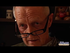  - Teen secretary pussy fucked by old boss at the Home office she makes him cum her mouth