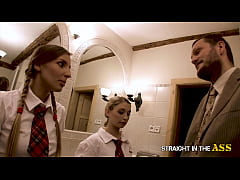  - Straight in the Ass 2 Cute s have fun with their Teacher