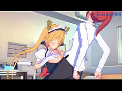 - Tohru and Kobayashi intense futanari sex. - Miss Kobayashi's Dragon Maid Hentai