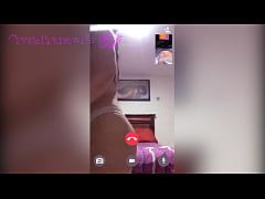  - Videollamada a mi sexy amiga crystalhousewife ella modela su tanga y sus preciosas tetas RED FULL