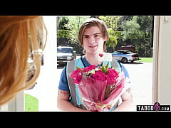  - MILF wives Lauren Phillips and friends gangbang the flower delivery boy