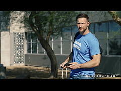  - In an abandoned garage driver Derek Kage fucks client Paul Wagner