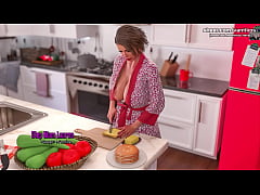  - Big Boobs MILF Step Mom Gives Step Son's Big Cock A Blowjob Under The Kitchen Table. They Almost Get Caught By Step Aunt, When He Cums In Her Mouth | Life in Santa County | Taboo Hentai Game | Part #2