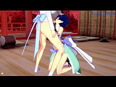  - Yozakura and Yumi intense futanari sex. - Senran Kagura Hentai