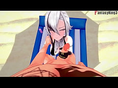  - Arlecchino fucking bikini sex on the beach &vert; 2 &vert; Genshin Impact &vert; Watch Full & FullPOV versions on Sheer & PTRN&colon; Fantasyking3