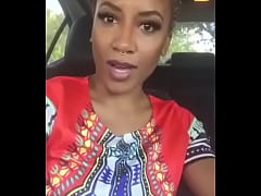  - Ebony play with her pussy in public