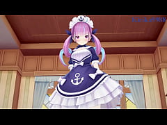  - Minato Aqua and Ookami Mio intense sex. - Hololive VTuber Hentai