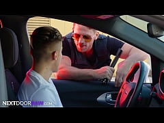  - Twink caught Jerking Dicked Down By Hot Cop -  Roman Todd, Carter DelRey - NextDoorRaw -