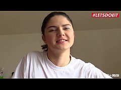  - LETSDOEIT - Delicious Brunette Babe Francesca Di Caprio Reach Squirting Orgasm During Solo Session