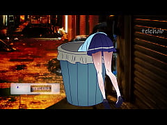  - Stuck in the trash Hentai from genshin impact ! Cartoon porn