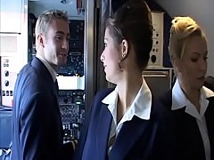  - Dirty girl Gloriya got horny and begged her new boyfriend to drill her at the aircraft's bathroom