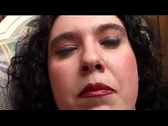  - Chubby brunette Marie fucks tight pussy on a cock and has fun on camera