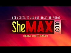  - Feminine tgirl with tight ass rubs herself with chocolate