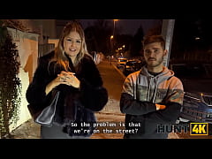  - HUNT4K. Slut with nice firm tits is fucking with a stranger in front of her stupid BF